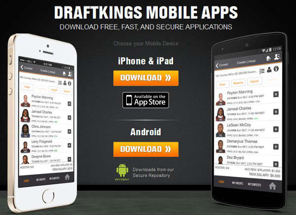 DraftKings DFS App & Mobile Site Review
